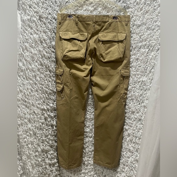 WRANGLER CARGO KHAKI PANTS, Y2K MENS UTILITARIAN STYLE. SIZE 36/32 - Picture 5 of 7